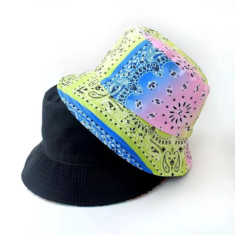 F4022 Coloful Bandanna Buket Hat (MOQ  10)