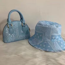 Load image into Gallery viewer, F9002 Bandanna Purse Bucket Hat Set
