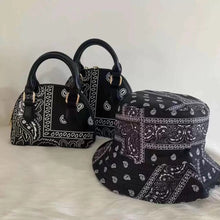 Load image into Gallery viewer, F9002 Bandanna Purse Bucket Hat Set
