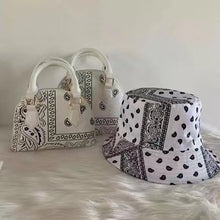 Load image into Gallery viewer, F9002 Bandanna Purse Bucket Hat Set
