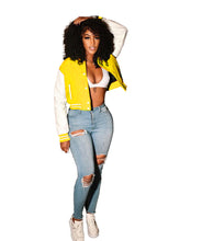 Load image into Gallery viewer, F5045 Button Pressing Baseball Uniform Double-Layer Threaded Jacket
