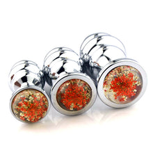 Load image into Gallery viewer, F2062 (MOQ 5 )Metal Butt Plug G-Spot Anus for Men and Women Butt Plug Masturbation Device Can Be Used as Luminous Chrysanthemum Butt Plug Thread Sex Product
