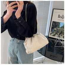 Load image into Gallery viewer, F7014 One-Shoulder Western Style Crossbody Portable Solid Color Crossbody Bag Sewing Line Street Fashion
