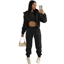 Load image into Gallery viewer, F5049 Hooded Sports and Leisure Suit (Three-Piece Set)
