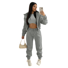 Load image into Gallery viewer, F5049 Hooded Sports and Leisure Suit (Three-Piece Set)
