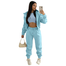 Load image into Gallery viewer, F5049 Hooded Sports and Leisure Suit (Three-Piece Set)
