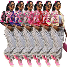 Load image into Gallery viewer, F5039 Fashion Printed Varsity Jacket
