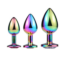 Load image into Gallery viewer, F2025 (MOQ 10) Metal Colorful Butt Plug Anal Bolt Anal Dilator Adult Supplies Sex Training Toys Masturbation Equipment for Men and Women
