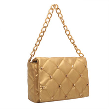 Load image into Gallery viewer, F7005 Soft Pu Bag Women&#39;s Fashion Rivet Rhombus Thick Chain Shoulder Underarm Women&#39;s Bag Bags Wholesale
