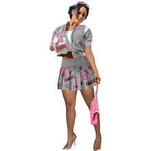 Load image into Gallery viewer, F5040 Jacket Pleated Skirt Two-Piece Set
