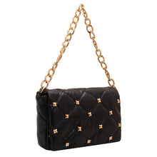 Load image into Gallery viewer, F7005 Soft Pu Bag Women&#39;s Fashion Rivet Rhombus Thick Chain Shoulder Underarm Women&#39;s Bag Bags Wholesale
