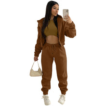 Load image into Gallery viewer, F5049 Hooded Sports and Leisure Suit (Three-Piece Set)
