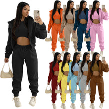 Load image into Gallery viewer, F5049 Hooded Sports and Leisure Suit (Three-Piece Set)
