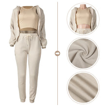 Load image into Gallery viewer, F5049 Hooded Sports and Leisure Suit (Three-Piece Set)

