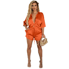 Load image into Gallery viewer, F5081 Button Shirt Short Sleeve Shorts Loose Casual Two-Piece Suit
