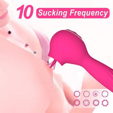 Load image into Gallery viewer, F2052 Cross-Border Direct Supply Tongue Licking Vibrator Female Masturbation Devices AV Stick Breast Sucking Heating Vibration Vibrator Adult Sex Product
