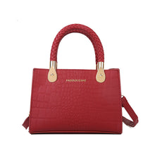 Load image into Gallery viewer, F7019 Good Texture Bag Female 2022 Korean Style Fashionable New Candy Color Stone Pattern Woven Handbag Messenger Bag
