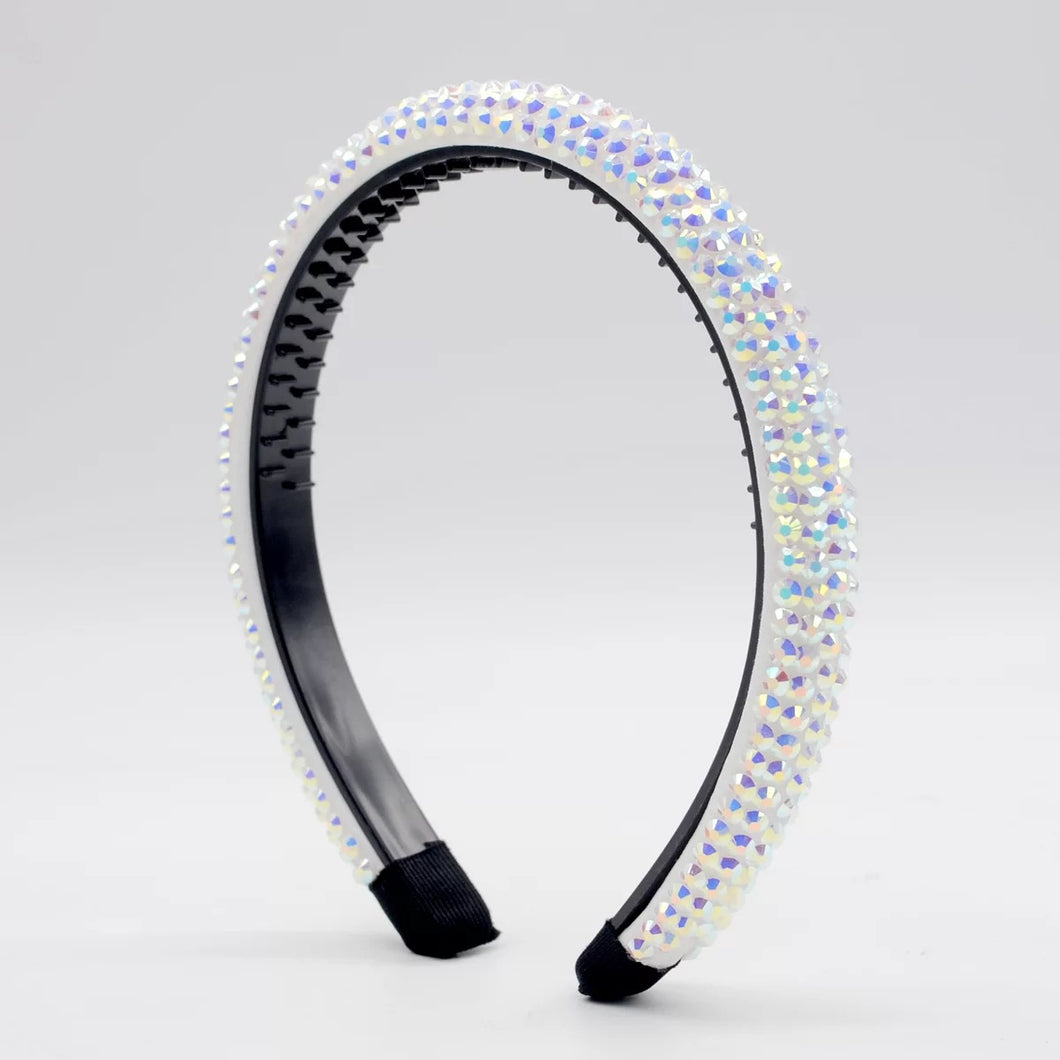 F4014 European and American baroque crystal headband and in summer South Korea retro point drill hoop Korean version hot drill headband (MOQ  10)